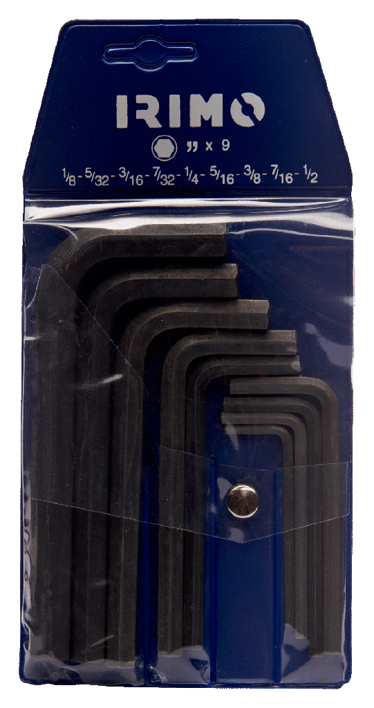 046051 Juego 9 llaves hexagonaleseses pavonadass 1/8-1/2" IRIMO una marca de  SNAP ON