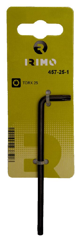 457-10-1 Llave acodada pavonada TORX®- T10x85 en clip IRIMO una marca de  SNAP ON