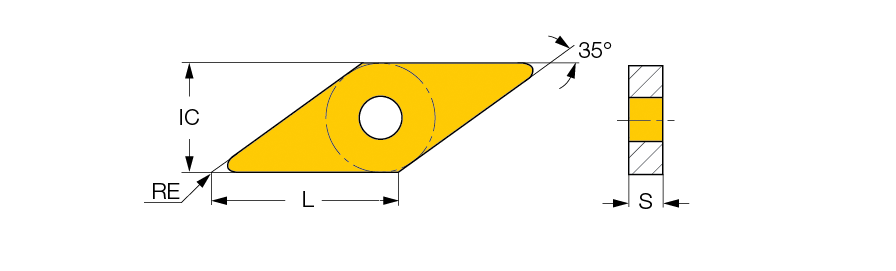 VNMG 12T308-NF IC9250, ISCAR