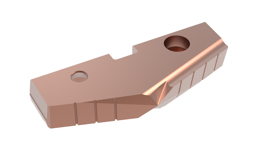 ALLIED 456H-0316 - 3-1/2" Super Cobalt Spade Indexable Blade, Insert Coating: AM200®, Blades Series: #6, T-A® Series