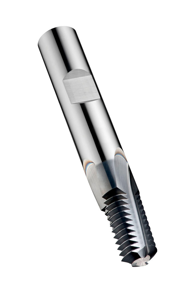 J2609.9-18 NPT Thread Mill Spiral Flute 10° DORMER PRAMET 1/4inch . 3/8 inch x 18