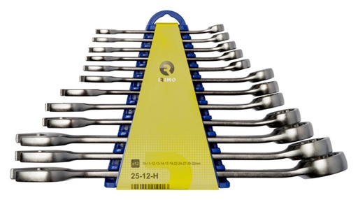 [25-12-H] Juego de llaves combinadas con clip, 10-32 (12 piezas) IRIMO una marca de SNAP ON