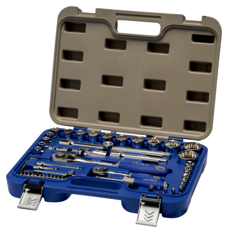 [129A-53-4] Juego de dados de 1/4" y 1/2", pulgadas, 53 piezas IRIMO una marca de SNAP ON