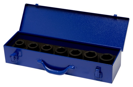 [177-10-5] Juego de dados de impacto de 1" en caja de metal, 7 piezas IRIMO una marca de SNAP ON