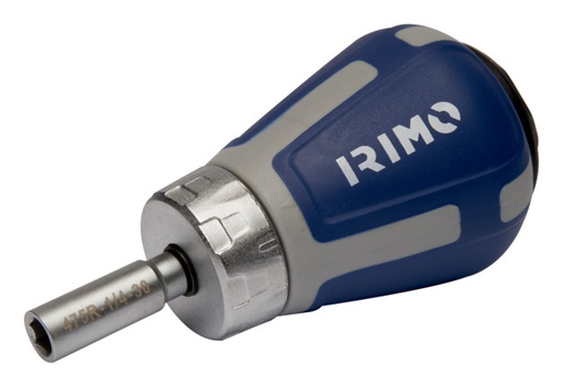 [475R-1/4-30] Portapuntas a matraca Stubby de 1/4" con 6 puntas dobles IRIMO una marca de SNAP ON