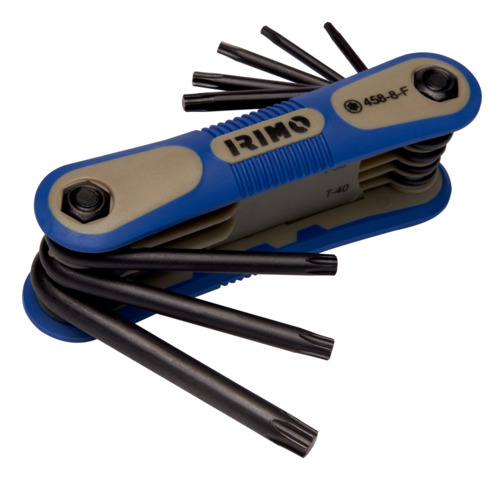 [458-8-F] Llaves acodadas Torx hexagonales en estuche, 8 piezas, T9-T40 IRIMO una marca de SNAP ON