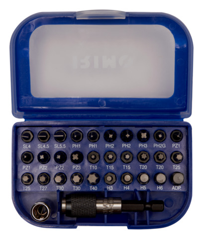 [475-32-1] Juego de puntas de 1/4" con adaptador, dado y portapuntas IRIMO una marca de SNAP ON