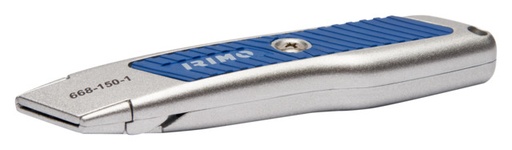 [668-150-1] Cúter con sistema de seguridad, hoja trapedoizal y cuerpo zincado IRIMO una marca de SNAP ON
