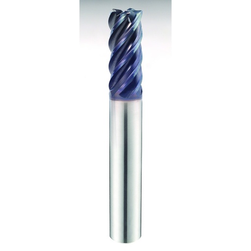 [GMG30160] GMG30160  ENDMILL CON RADIO EN ESQUINA  DC x 0.6299" ZANCO x 3.6220" OAL 5 FLAUTAS Y-Coating Carbide YG1