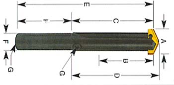 [P13202] P13202 SPADE DRILL HOLDER  #2 Ø24.2XØ1"X3-3/8"X8" YG1