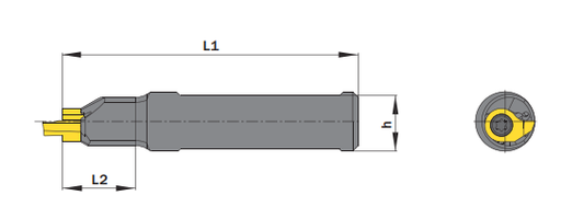 [A5UK] D18.A.0750.05.18 ST R BARRA PORTA INSERTO PARA RANURADO FRONTAL SIMTURN D 0.75 SIMTEK"