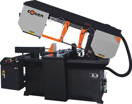 [SH-500M] MÁQUINA SIERRA CINTA HORIZONTAL TIPO TIJERA SEMI-AUTOMATICA, CONO CORTE ANGULAR COSEN
