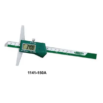 [1141-150A] 1141-150A DIGITAL DEPTH GAGE (BASE LENGTH 100MM) RANGE 0-150MM/0-6" READING 0.01MM/0.0005" INSIZE