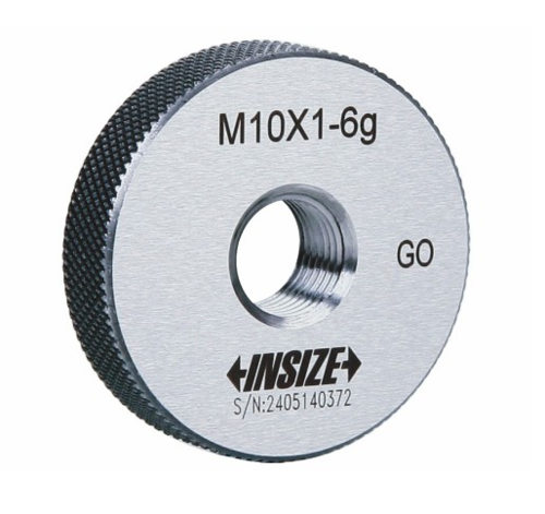 [4129-10P] 4129-10P FINE THREAD RING GAGE, 6G, GO, ISO 1502 RANGE M10X1  (CAT A) INSIZE
