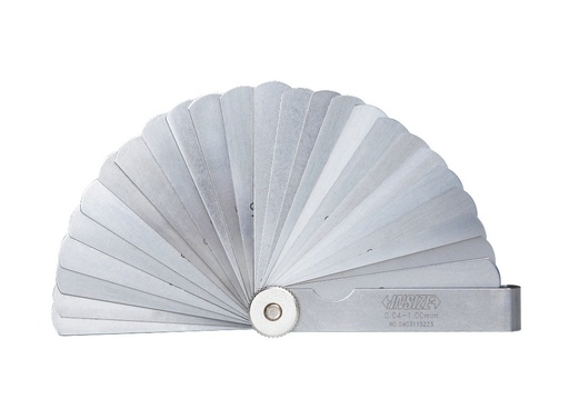 [4601-25] 4601-25 FEELER GAGE(LENGTH 75MM) RANGE 0.04-1.00MM READING 25PCS INSIZE