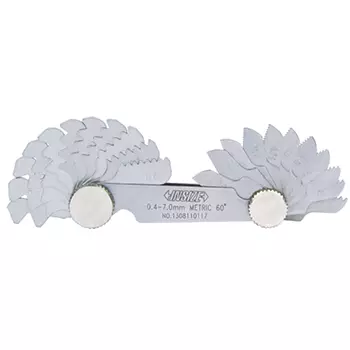 [4820-122M] 4820-122M PITCH GAGE (METRIC 60°) RANGE 0.4-7.0MM READING 22PCS INSIZE