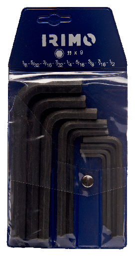 [046051] 046051 Juego 9 llaves hexagonaleseses pavonadass 1/8-1/2" IRIMO una marca de  SNAP ON