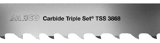 [3868-34-1.1-2/3 4.10 METROS] 3868-34-1.1-TSS 2/3 4.10 METROS(1-1/4"X0.042") (paso 2-3) SIERRA CINTA C/DIENTES DE CARBURO  BAHCO