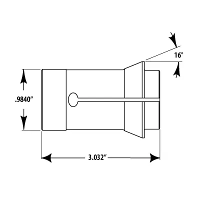 [TF25-6.5MM] COLLET TF25, 6.5MM REDONDO SMOTH