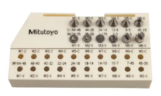 [126-800] SET DE PUNTAS INTERCAMBIABLES METRICAS/UNF MITUTOYO