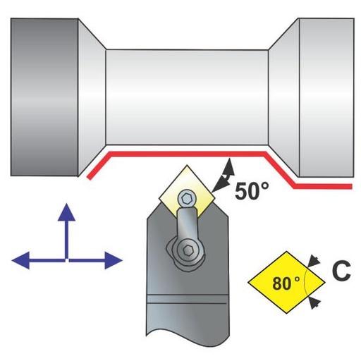 [6-711-220] MCMNN 20-6D Toolholder TOOLMEX
