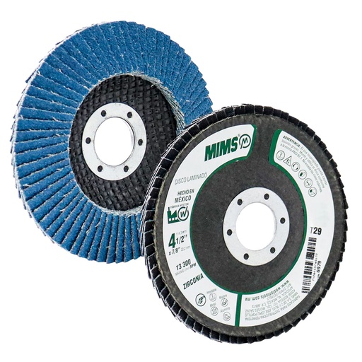 [Z-20312] DISCO LAMINADO MIMS 4-1/2" X 7/8" G60 (Z-AZUL) WESTON